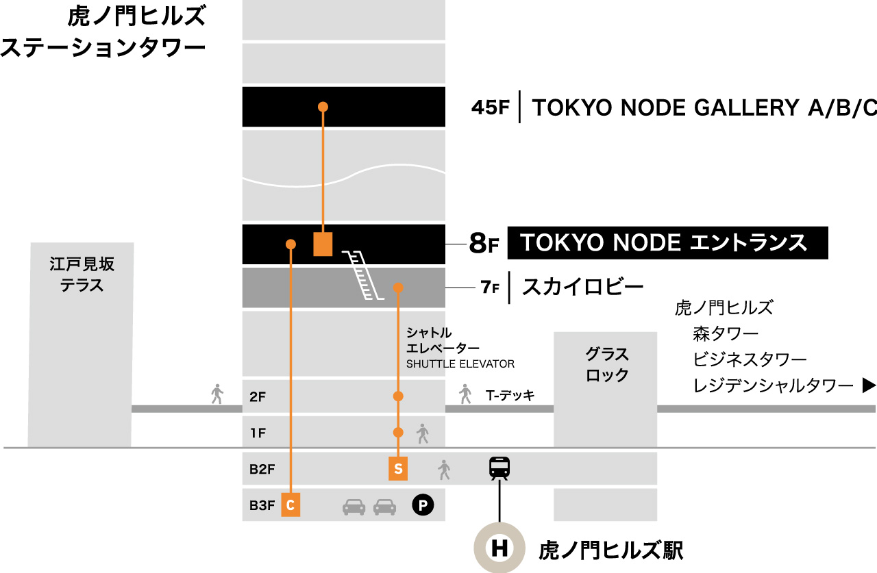 TOKYONODE floor map
